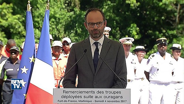 Vous pouvez être fiers , dit Philippe aux secouristes martiniquais intervenus à Saint-Martin