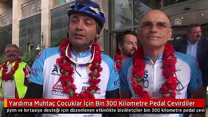Yardıma Muhtaç Çocuklar İçin Bin 300 Kilometre Pedal Çevirdiler
