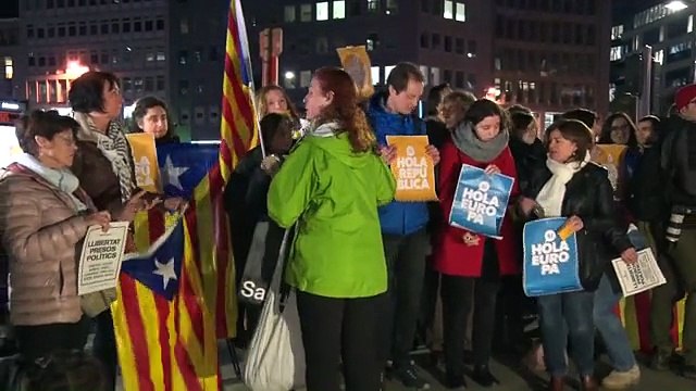 Concentració a Brussel·les divendres 3 de novembre 2017 en solidaritat amb els presos