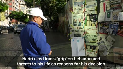 Beirut residents react to Lebanon PM resignation