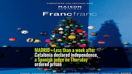Spanish Judge Jails 8 Catalan Separatists Before Trial