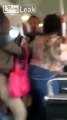 Man On Bus Gets Kicked Hard In The Face & Ends Up Knocked Out!