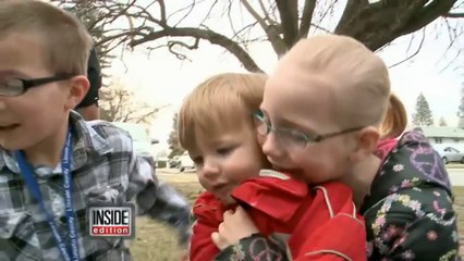 A 8 ans elle sauve son petit frere et empeche son kidnapping