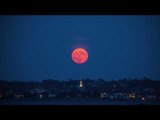 Full Moon Rises in Rhode Island