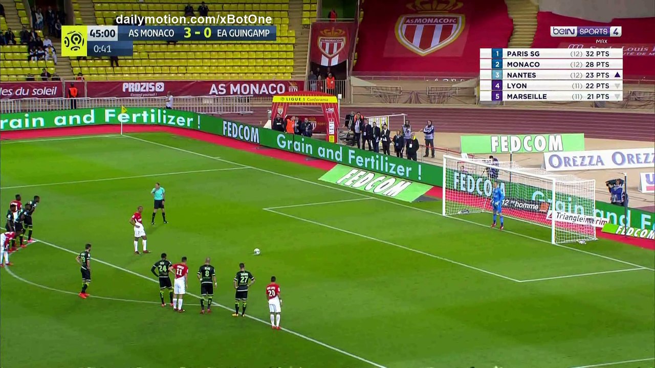 Fabinho penalty Goal HD - AS Monaco 4 - 0 Guingamp - 04.11.2017 (Full Replay)