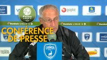 Conférence de presse Chamois Niortais - Clermont Foot (1-1) : Denis RENAUD (CNFC) - Pascal GASTIEN (CF63) - 2017/2018