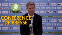 Conférence de presse Paris FC - FC Lorient (1-1) : Fabien MERCADAL (PFC) - Mickaël LANDREAU (FCL) - 2017/2018