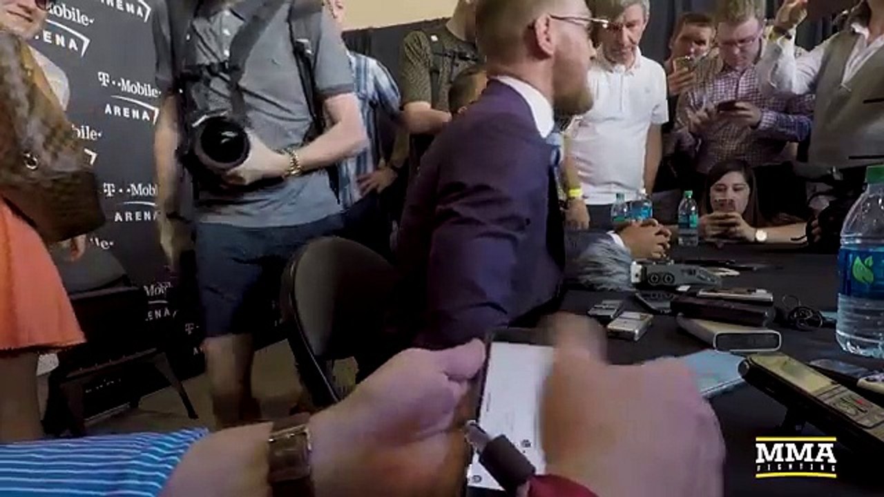 Conor McGregor Grand Arrivals Media Scrum – MMA Fighting