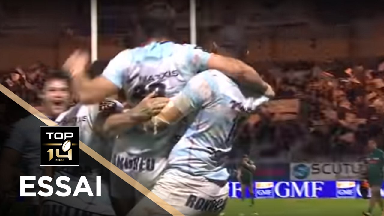 TOP 14 - Essai Marc ANDREU (R92) - Racing 92 - Pau - J9 - Saison 2017/2018