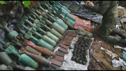 Hallan escondite con 220 granadas, al parecer de disidentes de las FARC
