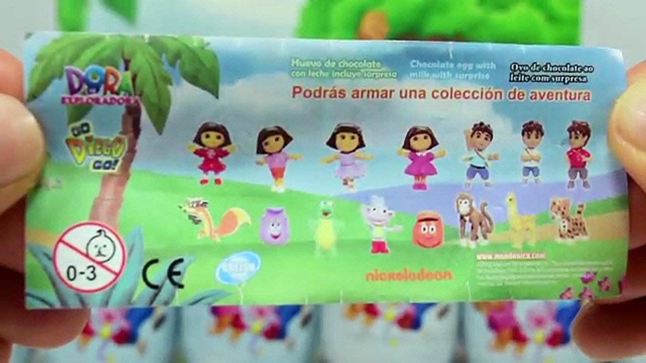 Huevos Kinder Sorpresa de Dora La Exploradora. Dora The Explorer Surprise Eggs