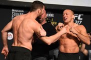 UFC 217: Weigh-in Faceoffs