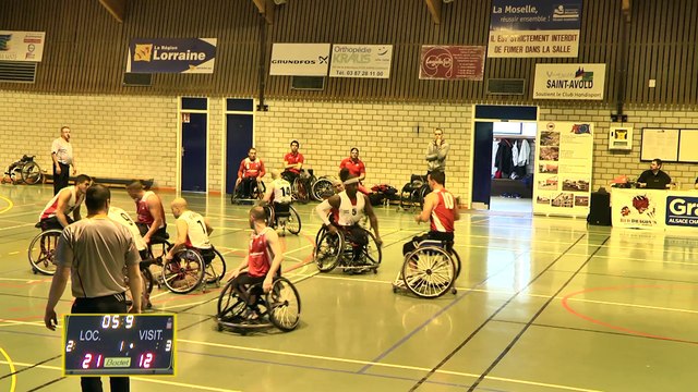HANDIBASKET SAINT-AVOLD vs LYON BASKET fauteuil NATIONALE A