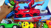 Box Full of Toys | Spiderman Figure Disney Cars Figures Vehicles toys Cars Disney Action Figures 15