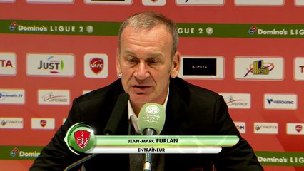 Réaction de Réginald Ray et Jean-Marc Furlan après Valenciennes FC - Stade Brestois 29