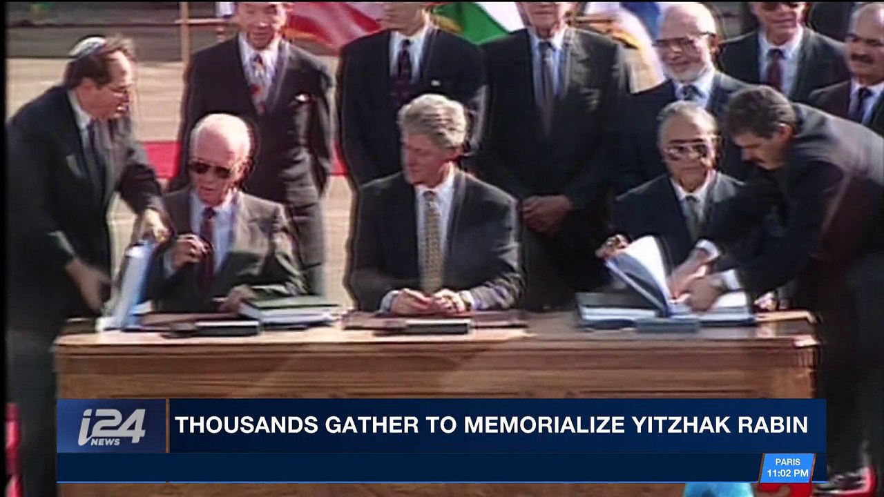 i24NEWS DESK | Thousands gather to memorialize Yitzhak Rabin | Saturday, November 4th 2017