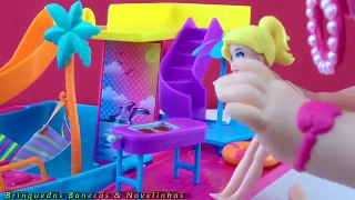 Dora Aventureira Baby Alive Julia Brincam com Iate da Polly Pocket | Play-Doh Brinquedos