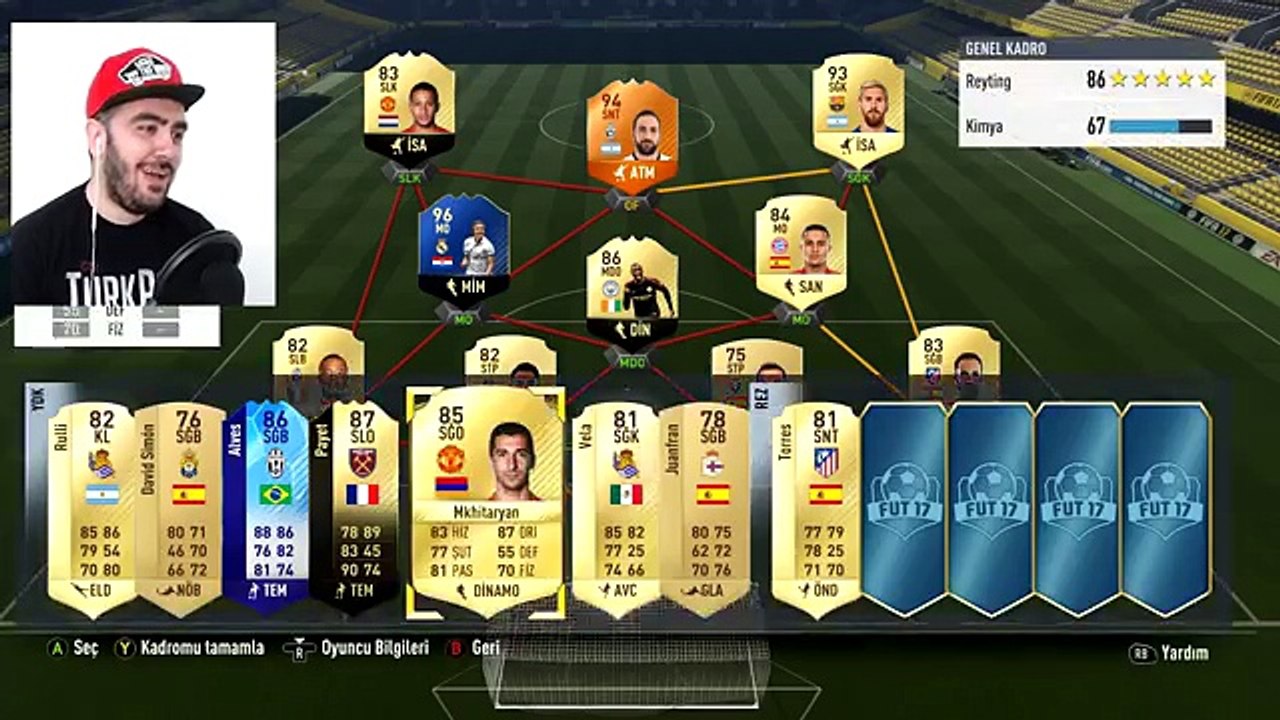 GEL ARTIK 190 FUT DRAFT - FIFA 17 TÜRKCE