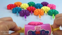 Glitter Play Doh Cars Lollipops with Teddy Halloween Pumpkin Frog Ice Cream Elephant Starfish Molds