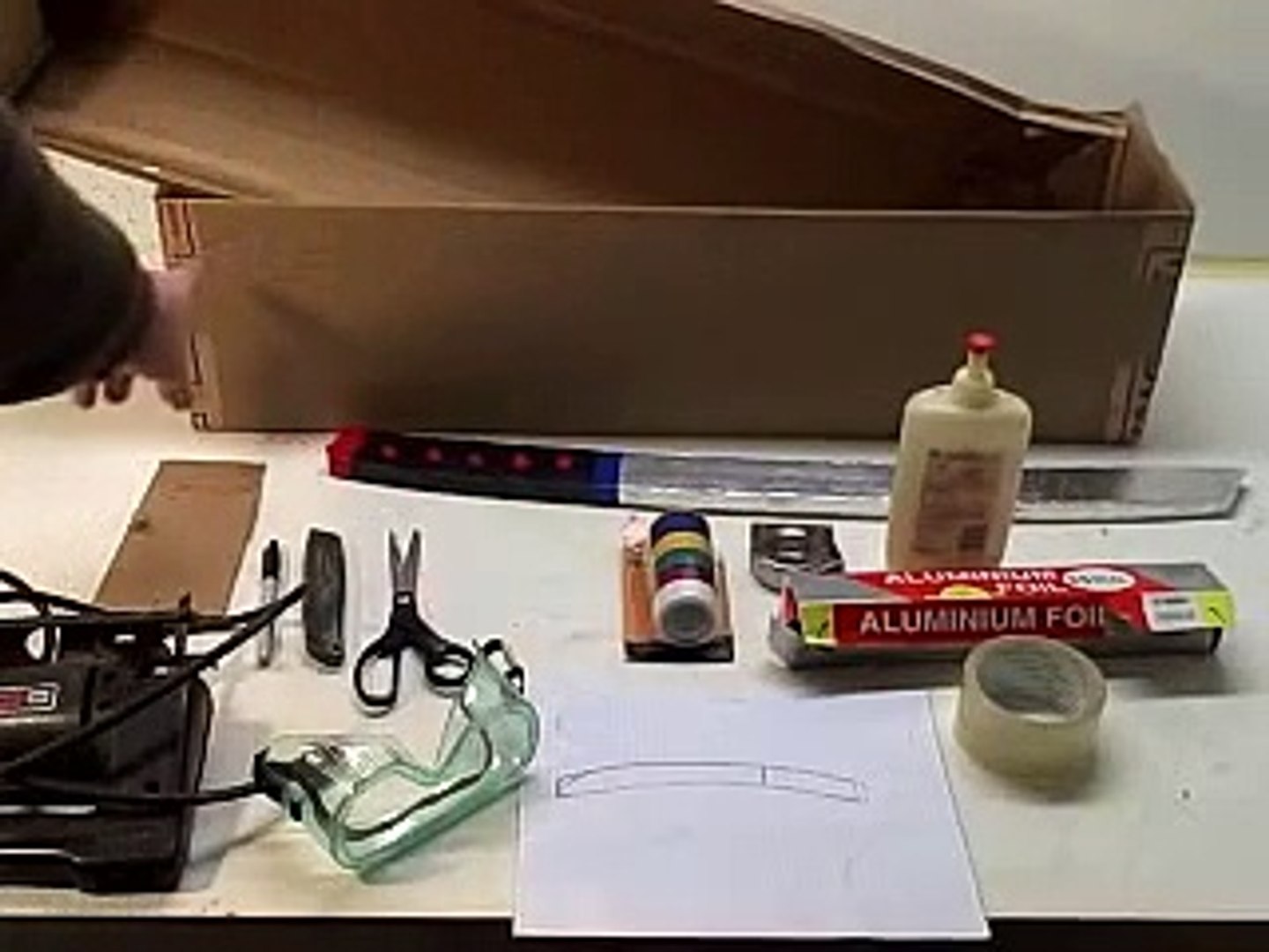⁣How to Make a Cardboard Katana - Samurai Sword
