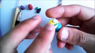 Lets make cute King Bob minion keychain with polymer clay!
