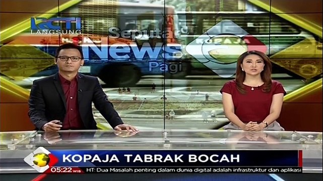 Ugal-Ugalan, Kopaja Ini Tabrak Bocah yang Menyebrang Jalan