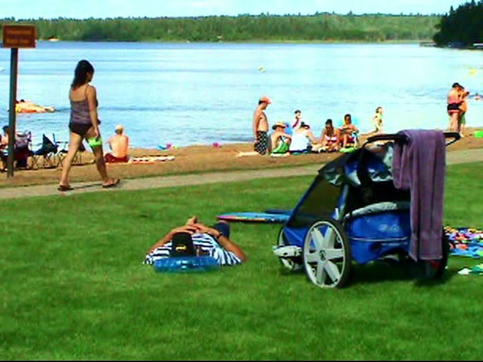 Duck Mountain Lake Beach.