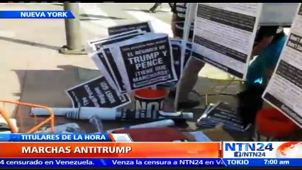 Miles de personas marcharon en EE. UU. contra el presidente Donald Trump y sus políticas