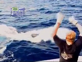 GIANT BLACK MARLIN RAVAGED BY TIGER SHARKS!
