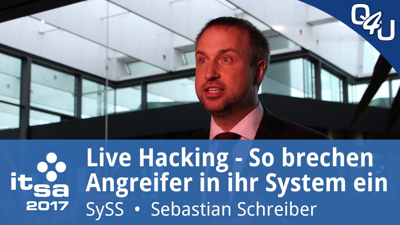Live-Hacking mit Sebastian Schreiber - it-sa 2017 | QSO4YOU Tech