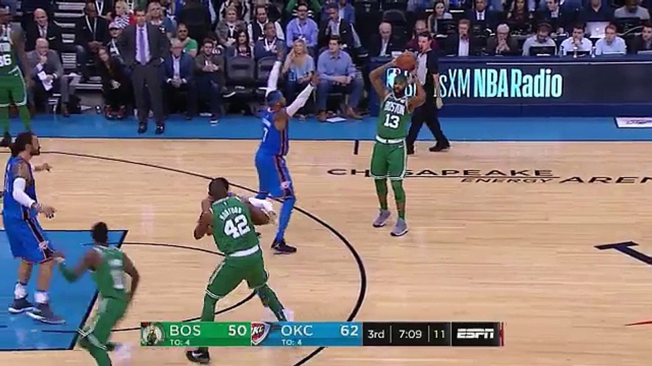 Jaylen Brown rocks the rim