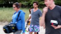 Kourtney And Eye-Patch Wearing Scott Take Baby Penelope And Mason To The Beach  [2012]
