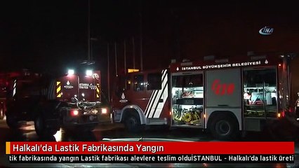 Halkalı'da Lastik Fabrikasında Yangın