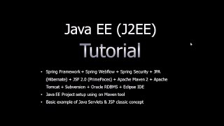 Java EE (J2EE) Tutorial for beginners Part1