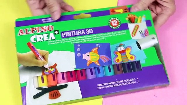 Manualidades y experimentos con pintura en 3D. Puffy paint DIY