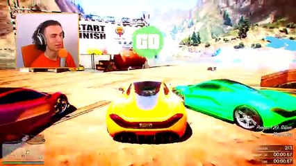 INSANE SKY TUNNEL RACE! (GTA 5 Funny Moments)