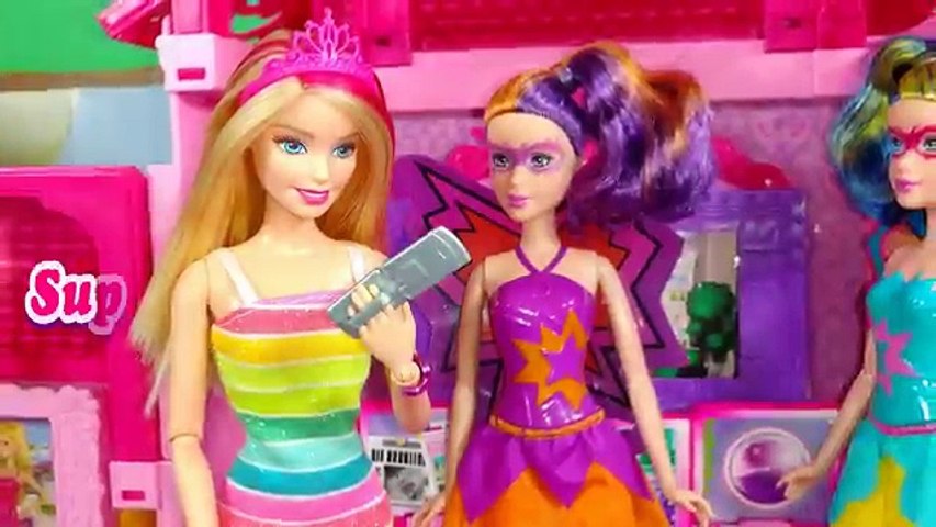 juegos de vestir a barbie y sus hermanas superheroes