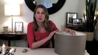 How to make a DIY Drum Shade Ceiling Light Cover