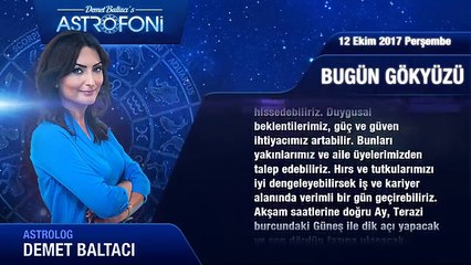 Günlük Burç Yorumu 12 Ekim 2017 Perşembe, Astroloji, Burçlar