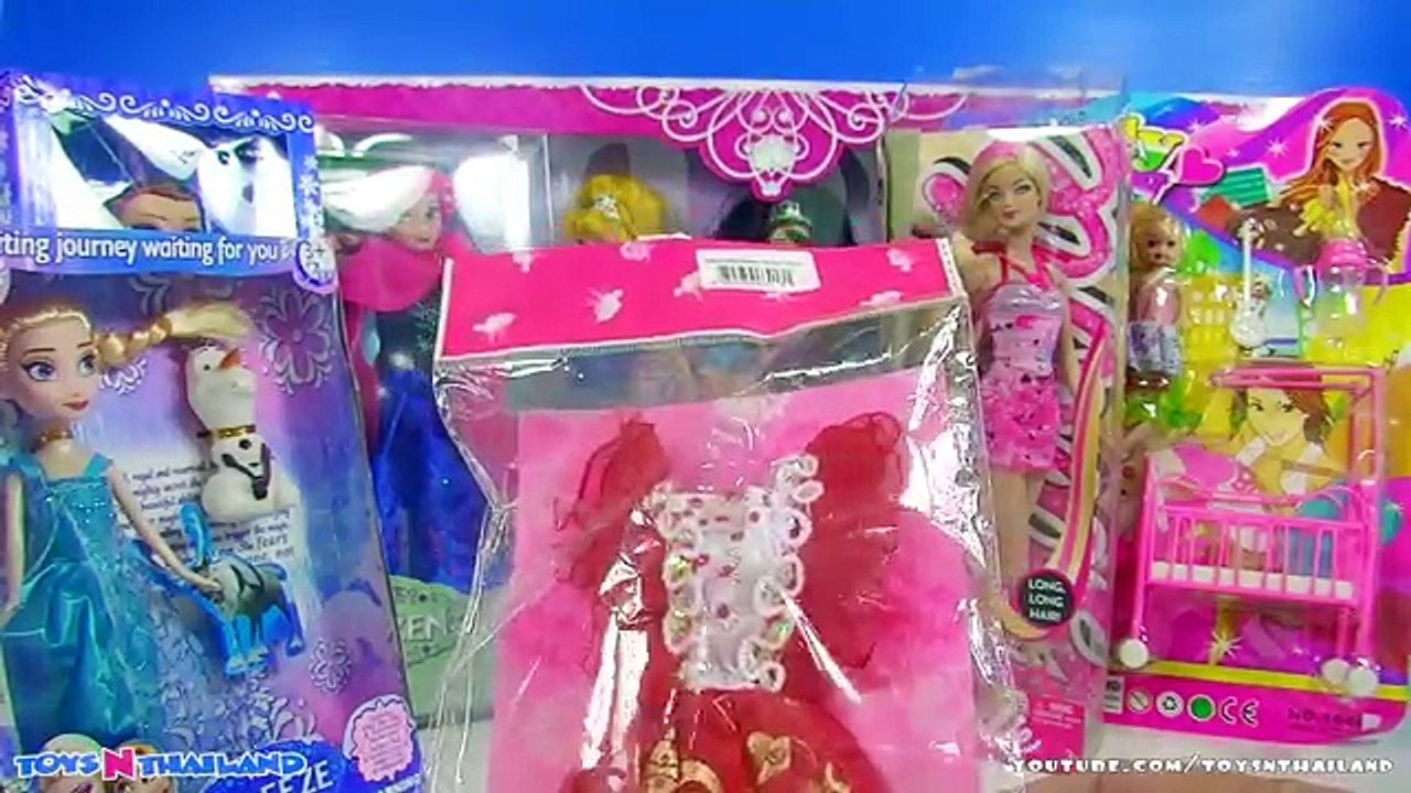 ตุ๊กตา Frozen ☆ ตุ๊กตา เอลซ่า ☆ ตุ๊กตา อันนา ☆ บาร์ บี้ ☆ ดิสนีย์ เจ้า หญิง