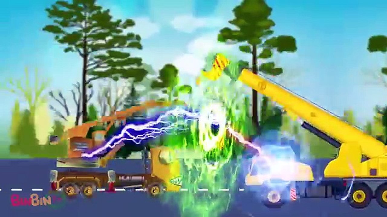 Good Vs Evil | Crane Truck | Scary Monster Trucks For Children | Scary Street Vehicles For Kids