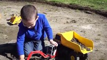 Bruder Construction Toy Trucks Collection in Action - Excavators, Dump Trucks, Loaders, Rollerp