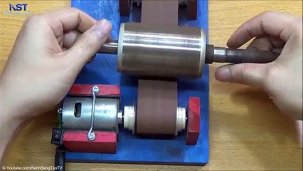 Hướng dẫn làm MÁY MÀI DÂY, MÀI ĐAI đơn giản