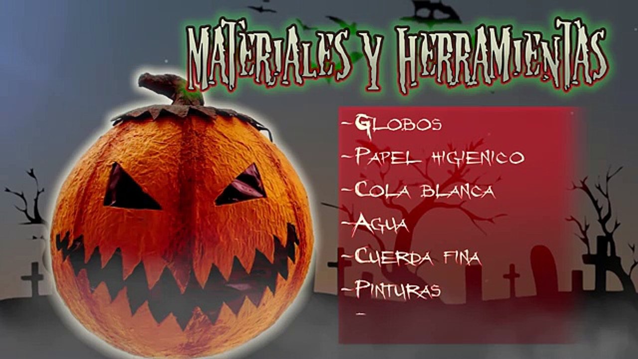 Cesta calabaza para dulces de Halloween, cómo se hace