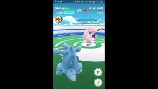 Pokémon GO Gym Battles two Level 3 gyms Nidoran♀ Nidorina Nidoqueen Wigglytuff & more