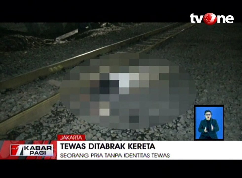 Pria Tanpa Identitas Tewas Tertabrak Kereta
