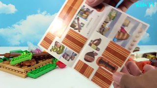Masha and the Bear Blocks Mega Winter House Construction Lego Sets Toys For Kids