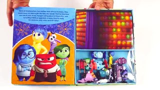 INSIDE OUT BOOK AND FIGURINES - Disgust, Joy, Anger, Sadness, Fear by DISNEY AND PIXAR