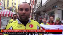 Pedalon Bisiklet Derneğinden Kızılay'a Kan Bağışı