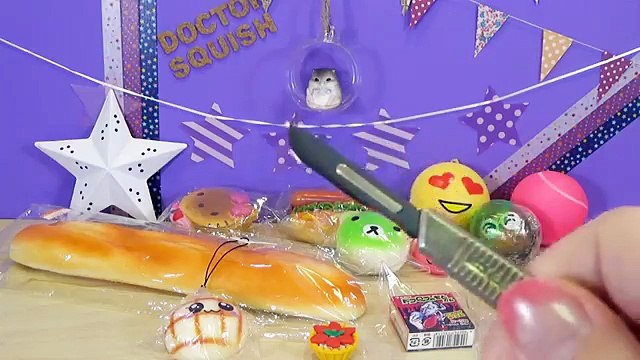 Cutting Open Squishy Toys! Kawaii Foam Squishies Color Changing Gumballs Doctor Squish